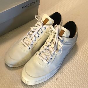 Mark Nason White Sneakers Shoes Leather 12 Mens